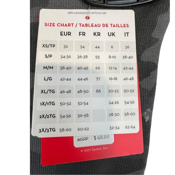 Spanx Look at Me Now Seamless Cropped Camo Leggings NWT - Picture 6 of 12